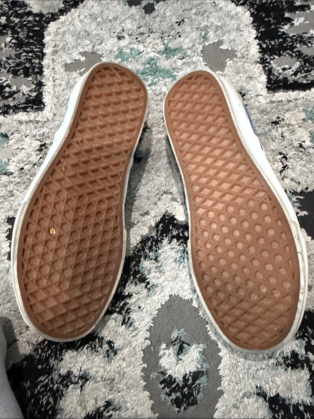 Vans Wome’s Slip-On Checkerboard Sneakers - Blue & White - Picture 5 of 5